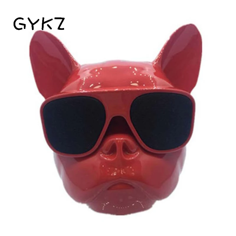 

GYKZ Bulldog Bluetooth Speakers 8W 10M Link Subwoofer Speakers 3.5 Audio Connection TF Card Metal Portable Loudspeaker Box