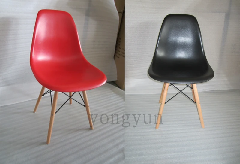 Обеденный стул полимерная мебель современный популярный пластиковый стул Досуг композиция из синтетической смолы и твердой древесины ножки 4 шт