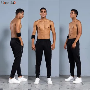 

HOWE AO Casual Sweatpants Solid Fashion high street Trousers Pants Men Joggers brand high quality fitness pants