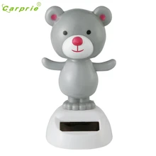 Хэллоуин солнечные Танцы размахивая анимированные bobble игрушечных автомобилей Декор Украшения серый медведь лучший подарок на Хэллоуин Dropshiping sep18