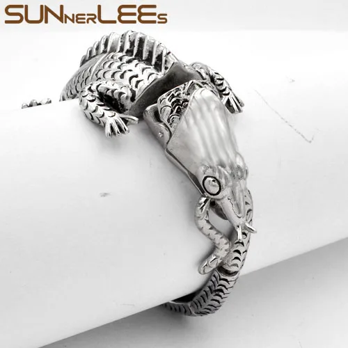 SUNNERLEES модные ювелирные изделия для мужчин и женщин панк ящерица звенья цепи