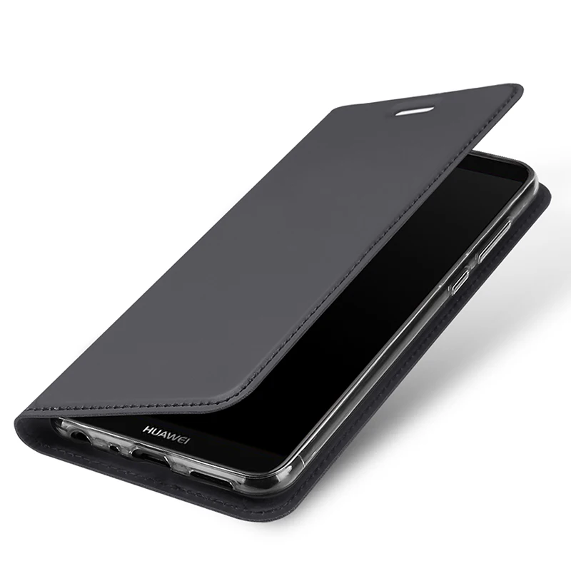 Huawei p smart чехол 5.65” DUX DUCIS Роскошный кожа книжка на / Enjoy 7S Бумажник чехлы хуавей р