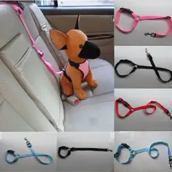 Ремень безопасности для животных Регулируемый автомобиль путешествия собака кошка нейлон безопасный ремень безопасности Restreint поводок