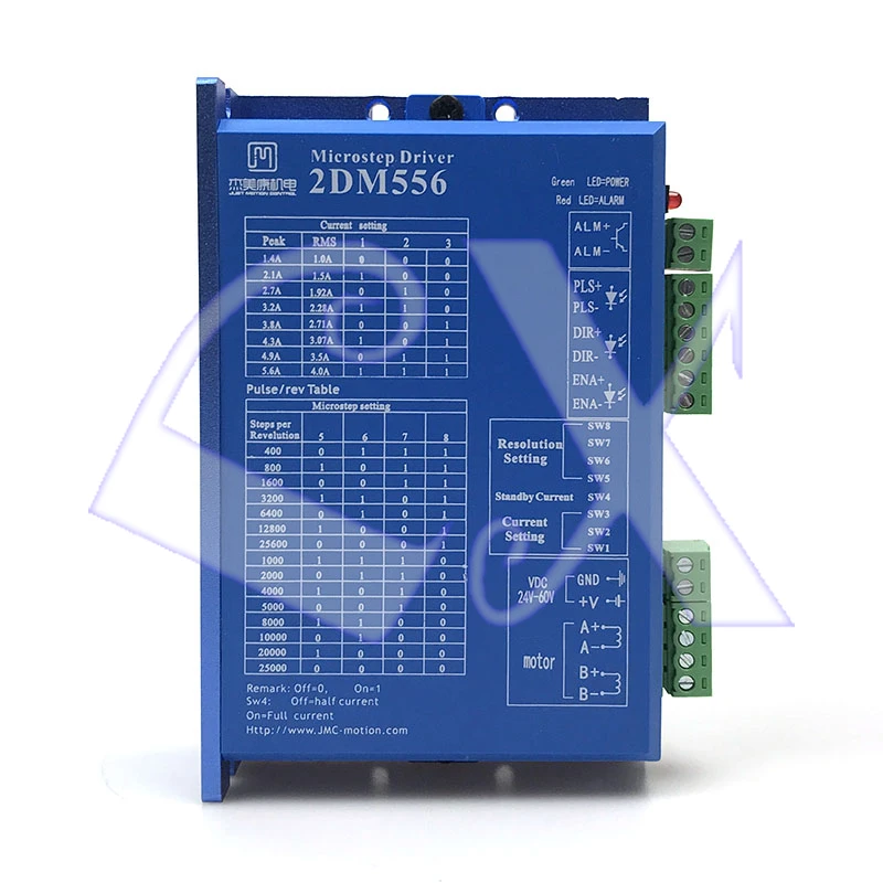 JMC 2-фазный 32-битный DSP DC24 -60 в 5 6 а DM556 цифровой драйвер двигателя круче с ЧПУ