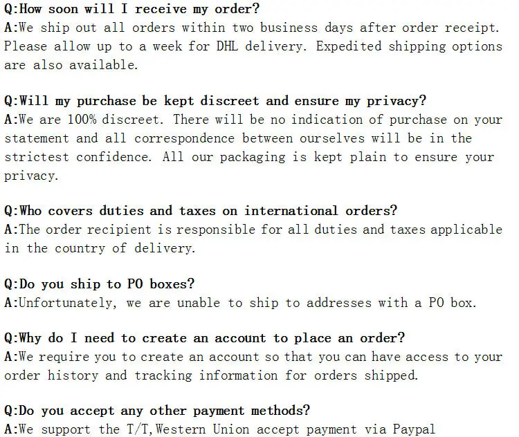 01-shipping FAQ