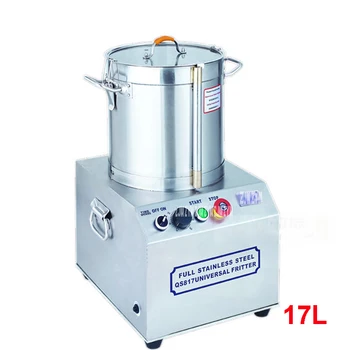 

QS817 17L Commercial Food Processor Stainless Steel Meat Vegetables Fritter Cutter Slicer Food Processors 750W Power
