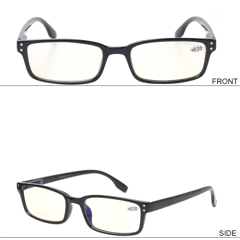Henotin винтажные компьютерные очки для чтения, мужские весенние шарнирные прямоугольные очки, анти синий светильник