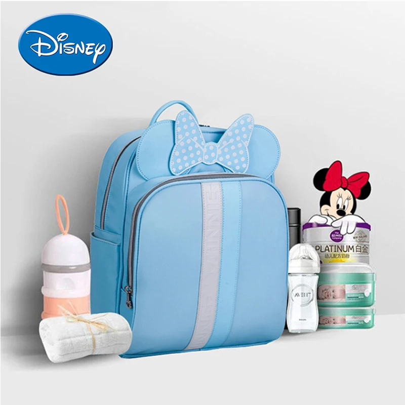 

Disney Baby Diaper Bags PU leather cute Bolso Maternal Stroller Bag Nappy Backpack Maternity Bag Mommy Bakim Cantalari Backpack