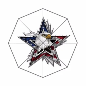 

American Flag Eagle Star Custom Umbrella Sun Rain Umbrella Foldable Umbrella 100% Fabric And Aluminium Umbrella for Women