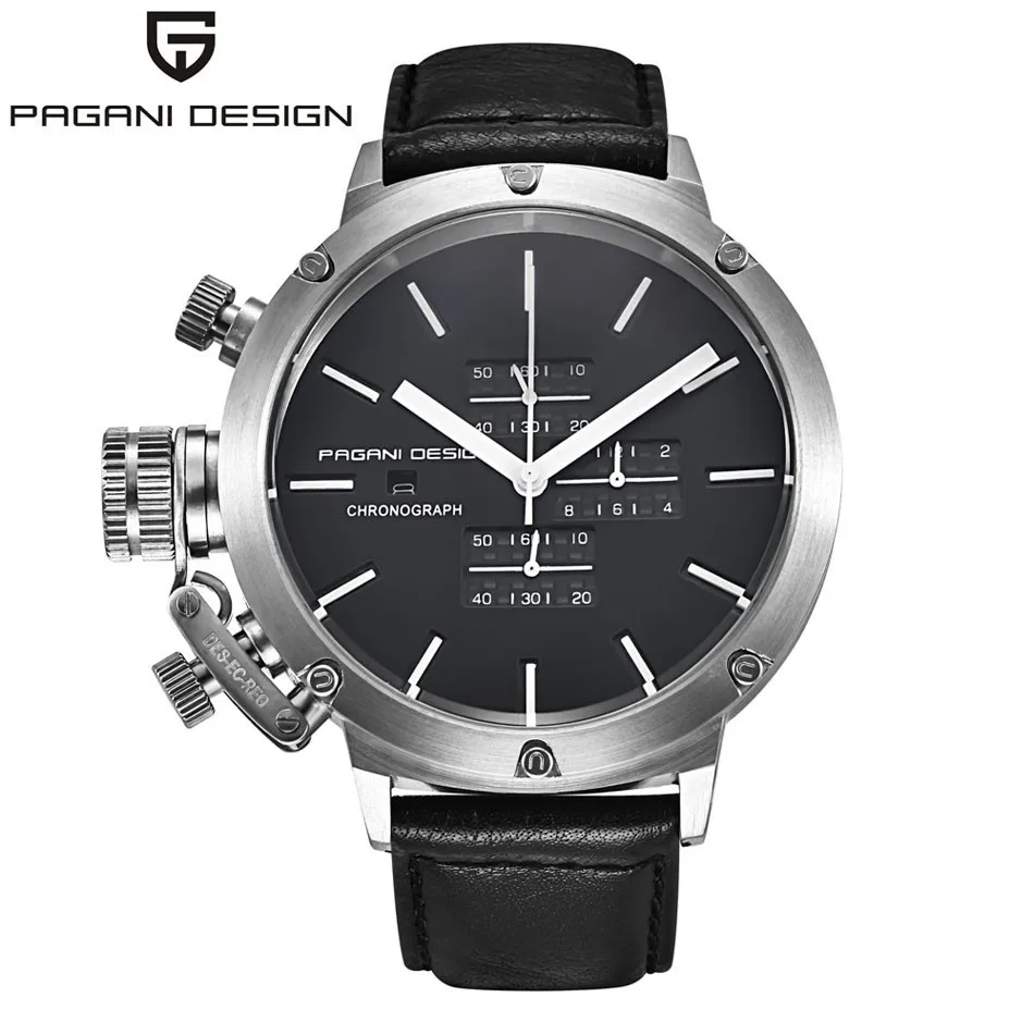 

Relogio Masculino 2016 Luxury Brand PAGANI DESIGN Quartz-Watch Men Unique Innovative Sport Watches Multifunction Dive Clock Men