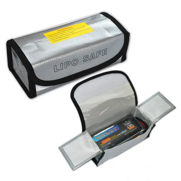 Lipo батарея портативный огнестойкий взрывозащищенный защитный мешок огнестойкий 185x75x60 мм для RC Lipo батареи
