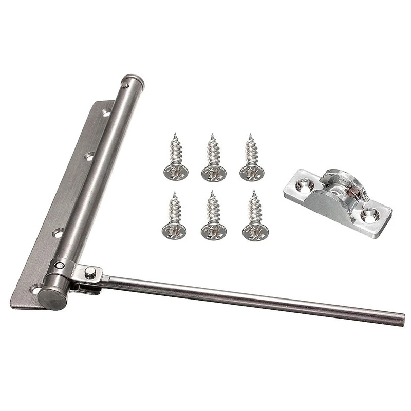 Door Closer Single Spring Strength Adjustable Surface Mounted Stainless Steel Automatic Closing Fire Rated Door Hardware 45kg door closer