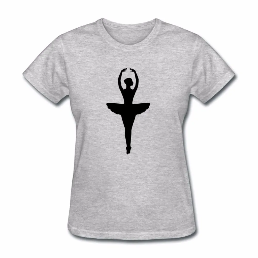 

Summer Short Sleeves Fashiont Short-Sleeved Print Letters Ballet Dancer Gray Women T-Shirt Size Comfortable Male T-Shirt