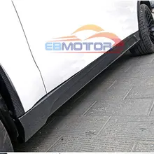 Реальные углеродного волокна боковые юбки 1 пара для BMW F15 X5 2014UP B263
