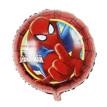 

Lucky 30pcs/lot 45*45cm Spiderman Foil Balloons Spiderman Birthday Party Decorations Globos Kids Inflatable Mylar Air Balls Toys