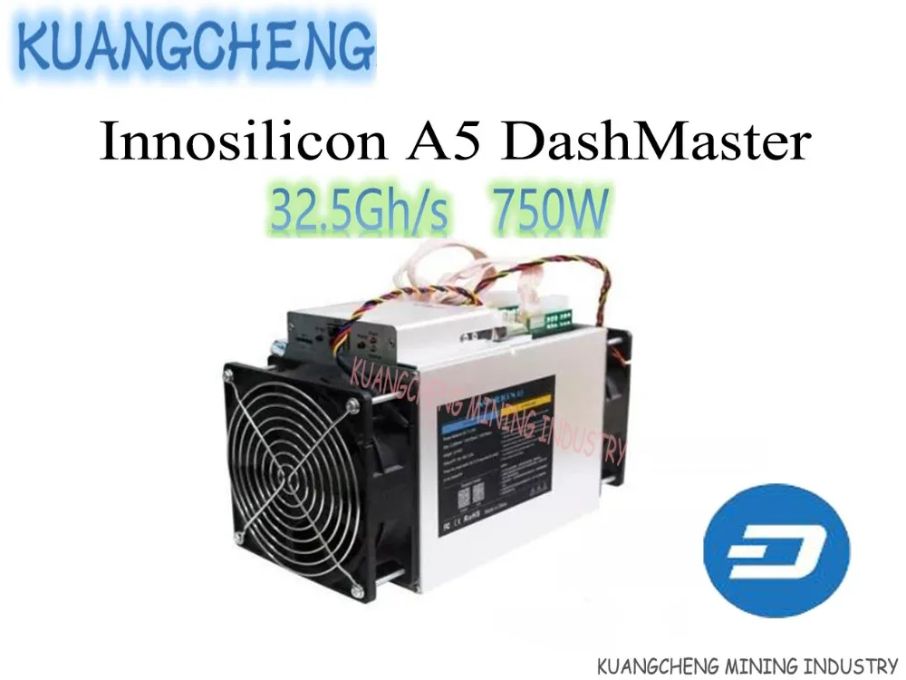 Абсолютно Innosilicon A5 Dashmaster, X11 DASH Miner, 30.2Gh/S чип AISI 750 Вт лучше, чем ANTMINER D3