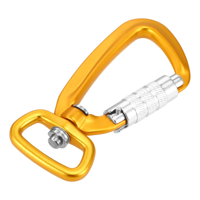 Lixada Swivel Carabiner Clip 360° Rotatable Spinner Carabiner Small Auto Locking