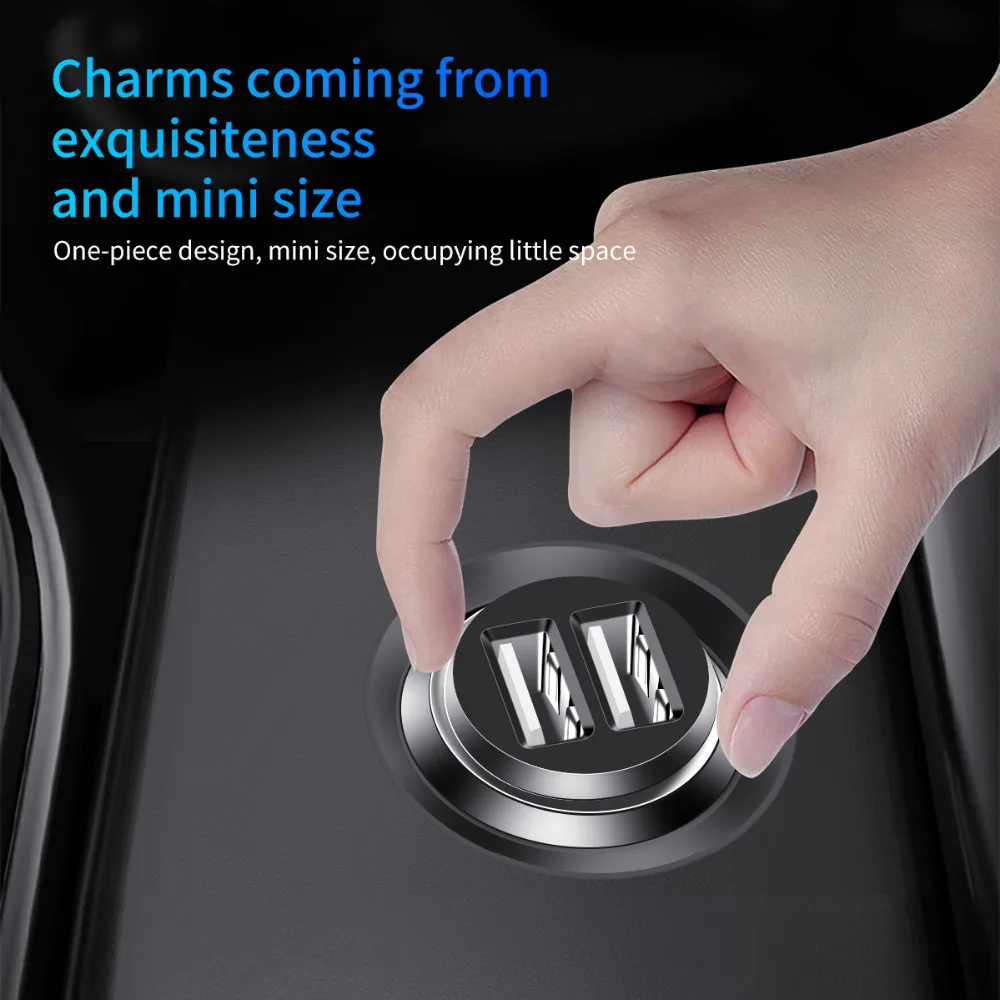 Generic Koyot Car Charger Mini Dual Usb Car Charger Car Styling Usb