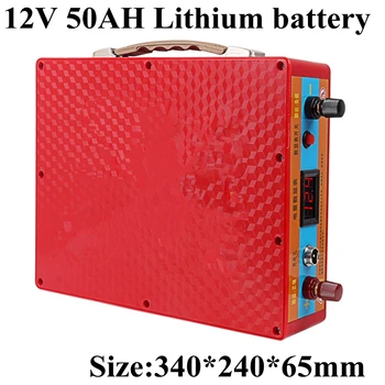 

12v 50Ah Lithium Battery Pack Li-ion 50Ah 12v UPS Inverter Motorcycle Battery for Electric Bicycle + USB 5v 2A + Charger