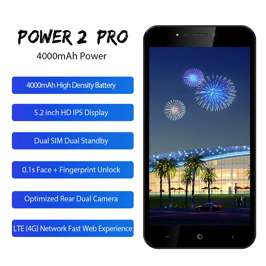 LEAGOO POWER 2 PRO 5 дюйма HD Android 8 1 четырехъядерный процессор MTK6739 Гб ОЗУ 16 ПЗУ 4000 мАч две sim