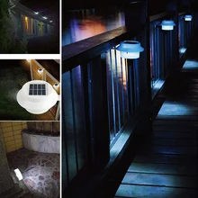 2 шт. светодиодный солнечный светильник Водонепроницаемый IP65 Солнечный свет Мощность сад светодиодный солнечного света открытый настенные светильники Лестницы энергосбережения