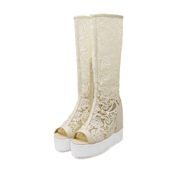 

Fashion Sale Top Fashion Medium(b,m) Cover Heel 3-5cm Women Boots Shoes Sandals 2017 Toe Botas Sapato Feminino Summer Style M22