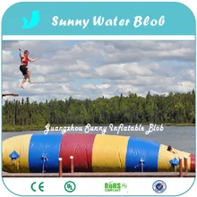 Рад, надувные прыжки воды blob с хорошая цена для быстрой доставки 5x2 м, надувные подпрыгивая сумка для продажи