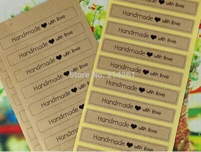 Hand Made With Love rectangle