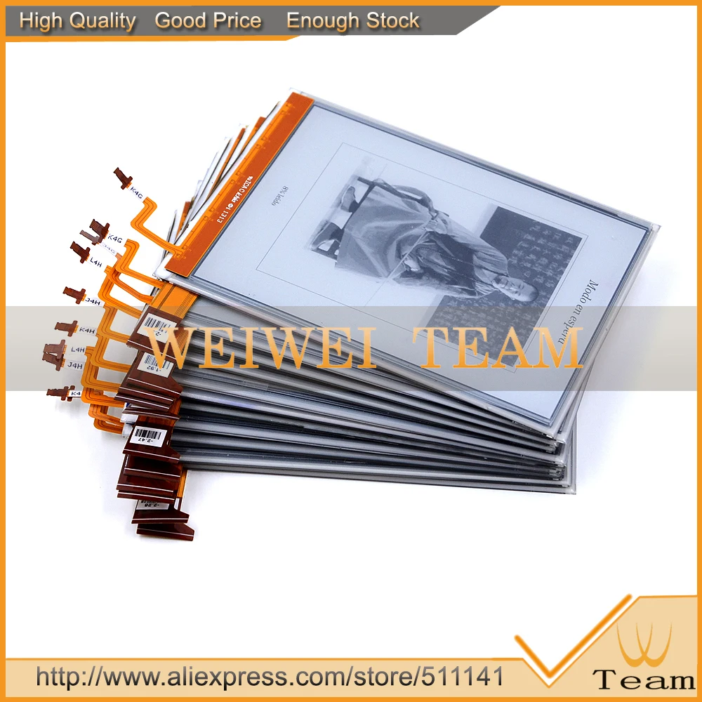 

5PCS/LOT 100% NEW Original E-Ink ED060XG1(LF)T1-11 ED060XG1T1-11 768*1024 HD XGA Pearl Screen For Kobo Glo Reader Ebook eReader