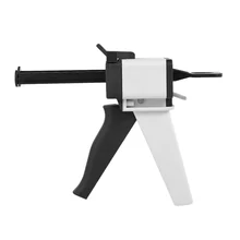 Dental Universal Dispenser Gun 1:1 /1:2 Impression Mixing Dispensing Gun Silicon Rubber Dispenser Gun Caulking 50ml Dental