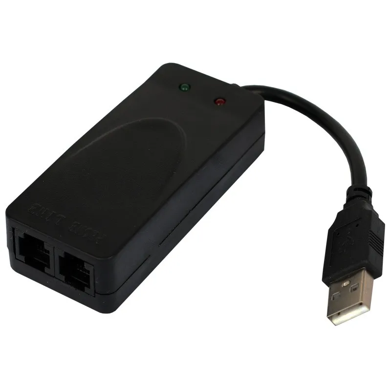 Новый 2 Dual Порты USB 56 К V90 v92 Внешний Dial Up голосовых данных факса модема Поддержка