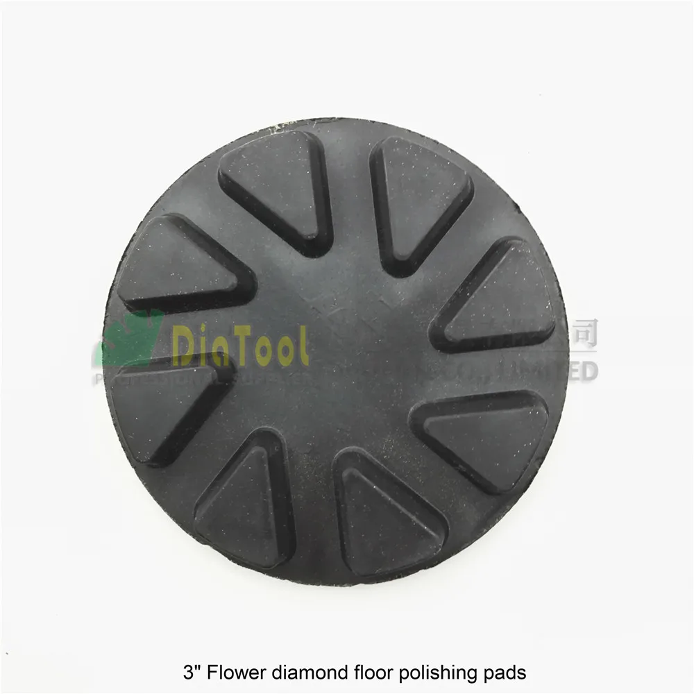 DIATOOL 4pcs 80mm#100 diamond floor sanding disc Flower type 3" Resin bond diamond floor renew polishing pads