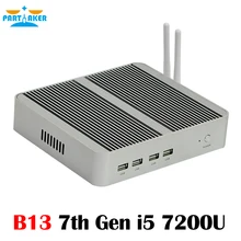 In Stock Intel Core i5 7200U 7th Gen Kaby Lake Windows 10 Fanless Mini PC 4K HTPC Nuc Desktop Computers HD Graphics 620