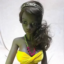 132 cm black love doll high quality real Dark sex doll soft vagina minilove real doll sex toy masturbator for men 132#nana