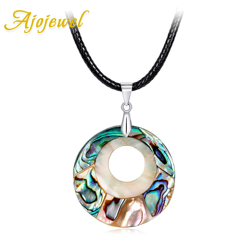 

High Quality Hollow MOON Nature Shell Pendant Necklaces Colorful Statement Necklace for Women All Jewelry