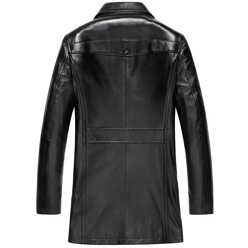 De Cuir Veste Véritable Mouton Noir Black Peau Dusen Hommes En Printemps Klein long Mi 14n628 Manteau Luxe n8wm0vN