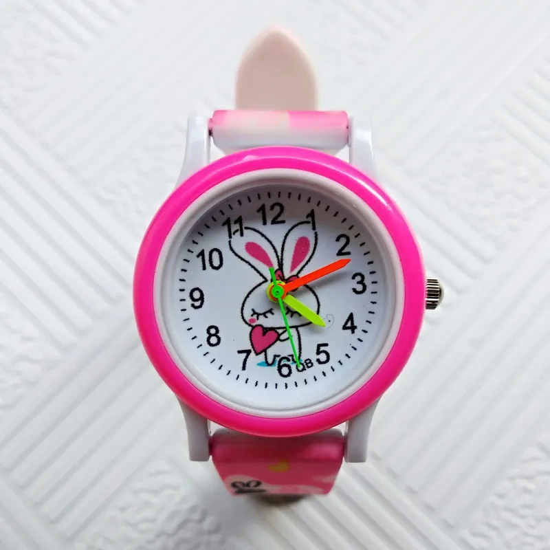 Newest products Printed strap Children s watch Cute Rabbit Watches Kids Boys Girls Clock Gift Child 5