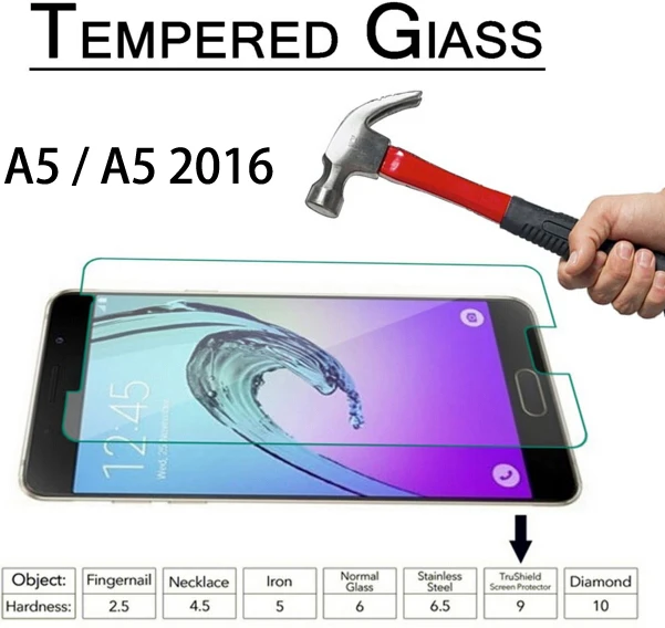 Горячее Премиум Закаленное стекло 2.5D для Samsung A3 A5 A7 J3 J5 J7 2015 2016 Защитная пленка