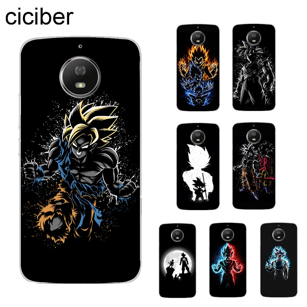 

ciciber Dragon Ball Z DBZ Goku Cover For Motorola Moto C Z2 Z3 ONE P30 G4 G5 G5S G6 E4 E5 Play Plus Power X4 Phone Case Soft TPU