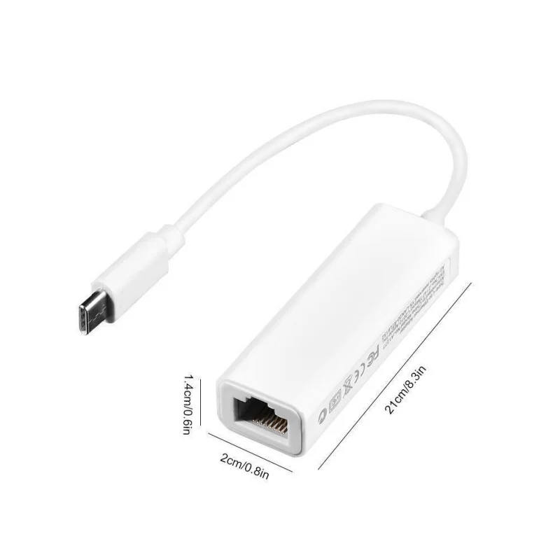 USB 3,1 type-C USB-C к RJ45 100 Мбит/с Ethernet cетевой адаптер LAN конвертер кабель для ПК ноутбука Macbook Горячий