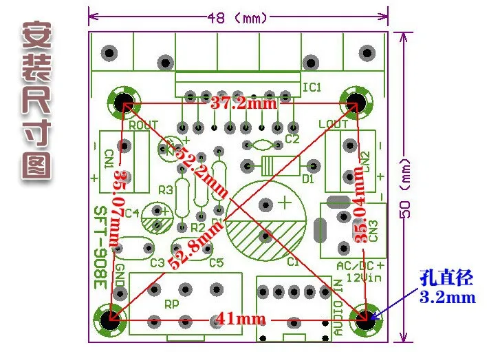 TDA7297 Плата усилителя и размыкающегося типа/15 Вт+ 15 Вт 2,0/двойной канал/стерео усилитель доска