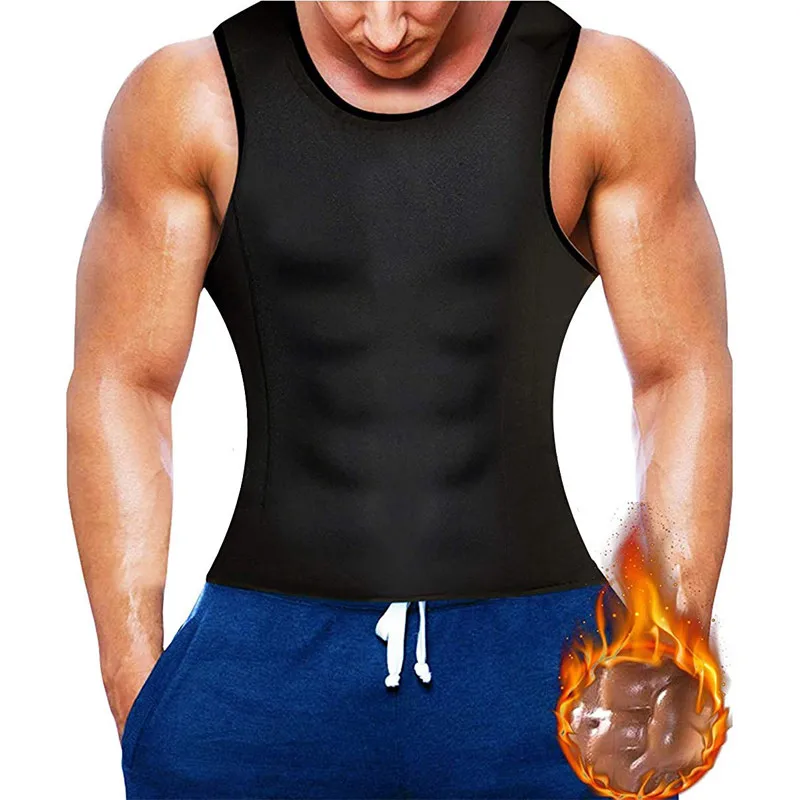 

SEXYWG 2018 Men's Hot Shirt Tank Top Men Running Vest Fat Compression Tight Gym Fitness Sport Sleeveless Hot Sweat Sauna T-Shirt