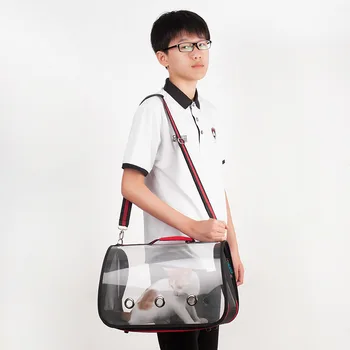 

Transparent bag for cats and dogs, one-shouldered pets, portable pets