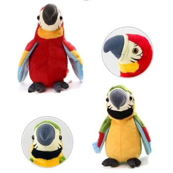 

Electric Talking Parrot Pet Plush Toy Learn To Speak Record Educational Animal Children Stuffed Toys Gift