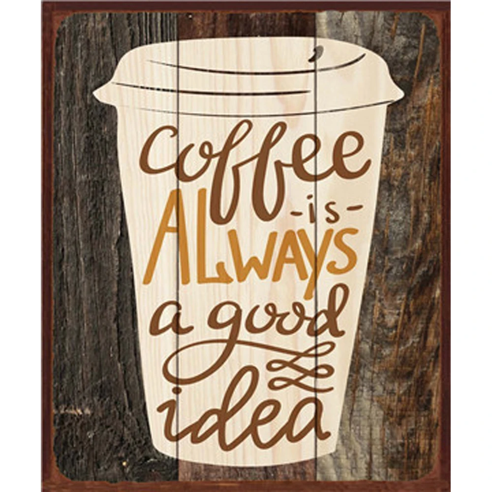 

Coffee Shabby Chic Metal Poster Drink Decorative Vintage Metal Tin Signs Antique Home Decor Shop Bar Art Retro Posters Plate