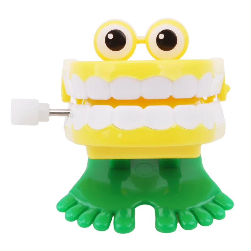 Новый Wind-up Toy милые весенние зубной стоматолог прогулки бормочущие зубы заводные игрушки Специальный подарок для детей старше 3 года