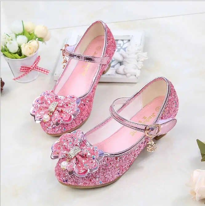 Spring Autumn Elegant Dress Shoes Fancy Slippers For 3 12years Girls Wedding Dancing Ballet Sandals Kids Rhinestone Heels Shoes Aliexpress