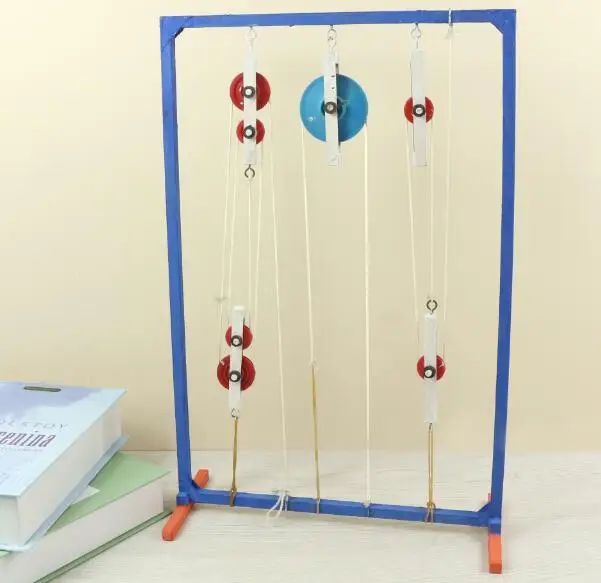 

Handmade Wooden Pulley shelf scientific experimental materials assembly model educational toys