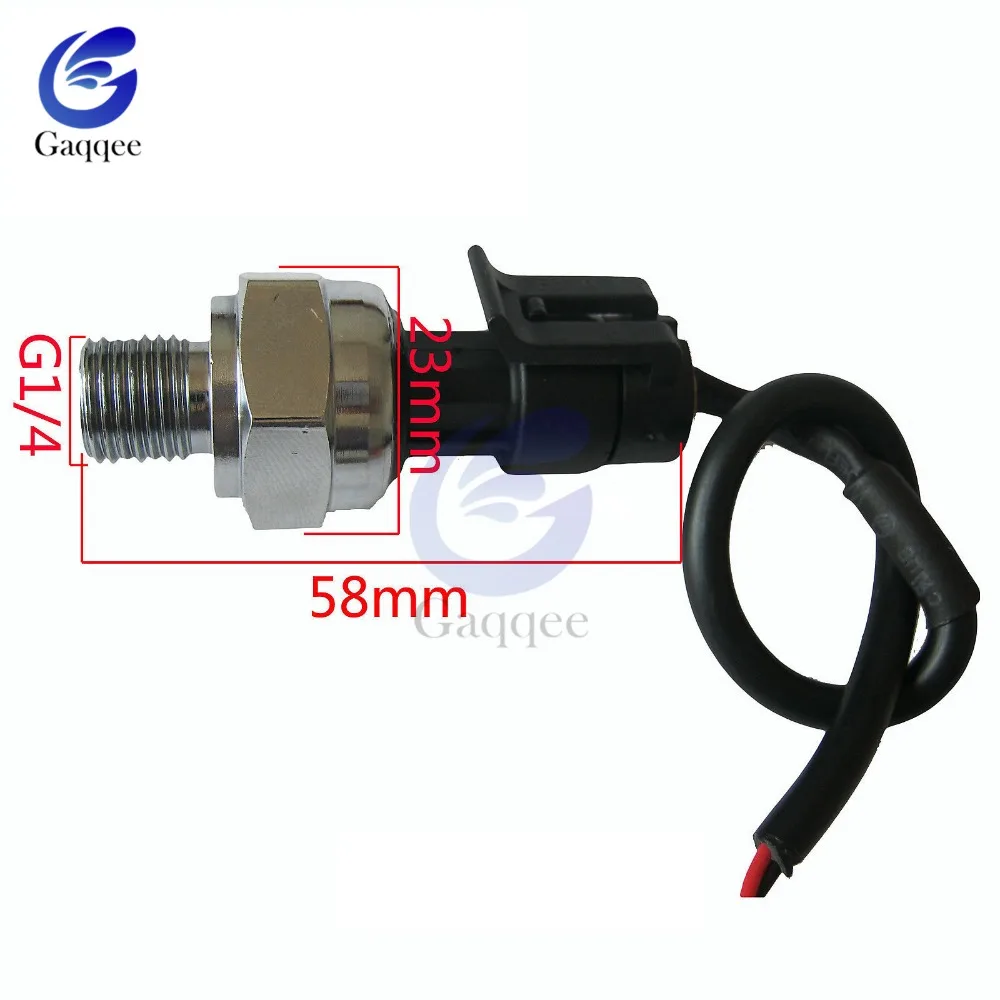 DC 5V G1/4 Датчик давления Передатчик 1 2 MPa 174 PSI для воды газа масла 0 1.2MPa|Датчики