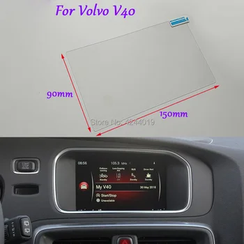 

Tommia Car Styling GPS Navigation Screen Glass Protective Film Sticker Protective Film For Volvo V40 Car Accessories